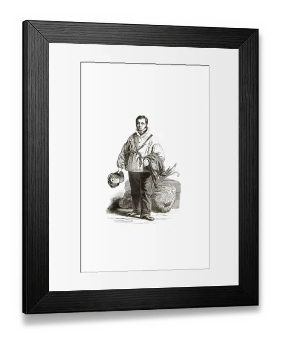 Framed Print : Types from Holland around 1841