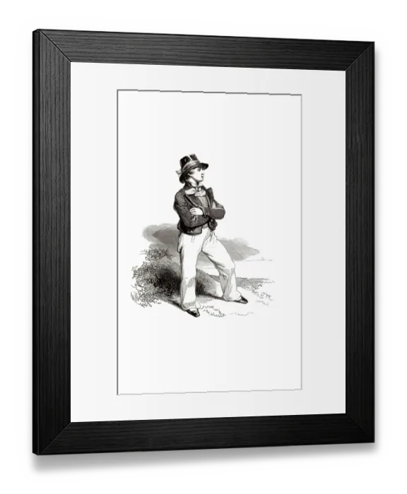 Framed Print : Types from Holland around 1841