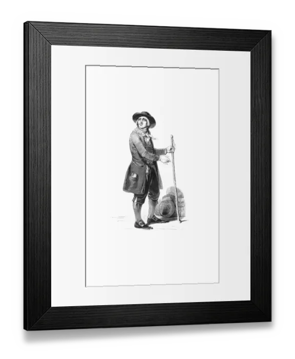 Framed Print : Types from Holland around 1841 Framed Print : Types from Holland around 1841