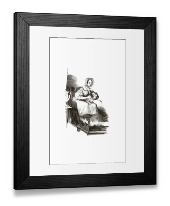 Framed Print : Types from Holland around 1841 Framed Print : Types from Holland around 1841