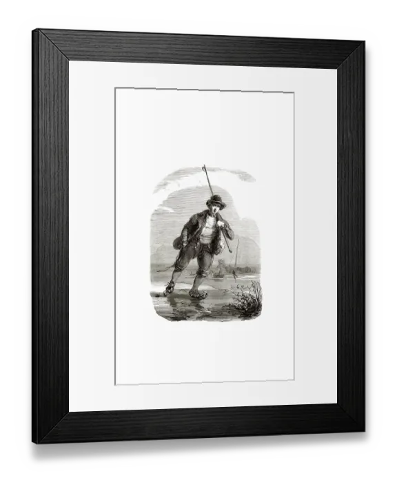 Framed Print : Types from Holland around 1841 Framed Print : Types from Holland around 1841