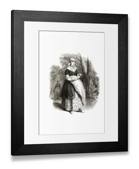 Framed Print : Types from Holland around 1841