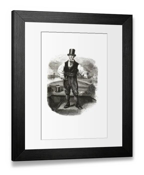 Framed Print : Types from Holland around 1841