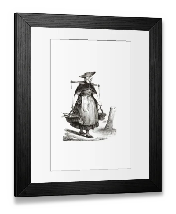 Framed Print : Types from Holland around 1841 Framed Print : Types from Holland around 1841