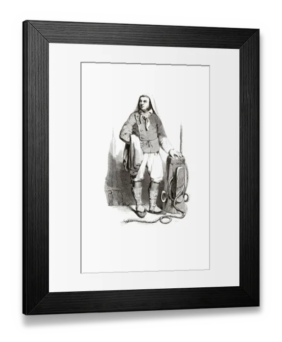 Framed Print : Types from Holland around 1841 Framed Print : Types from Holland around 1841