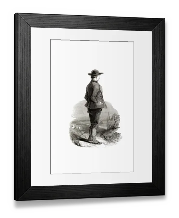 Framed Print : Types from Holland around 1841 Framed Print : Types from Holland around 1841
