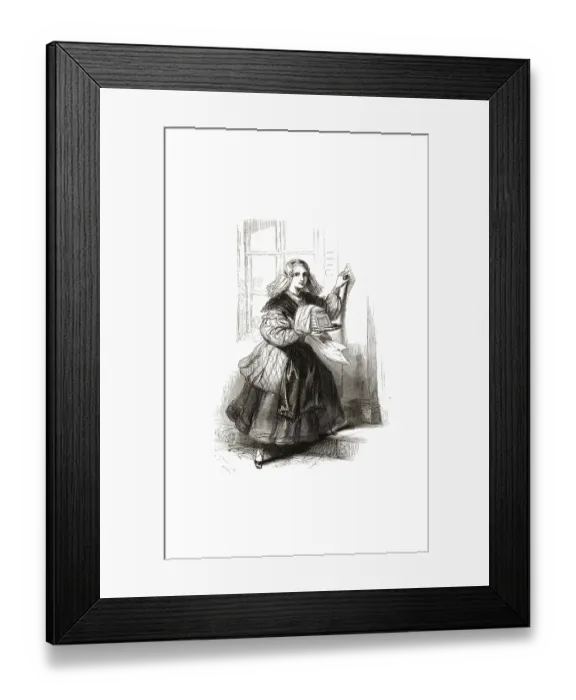 Framed Print : Types from Holland around 1841 Framed Print : Types from Holland around 1841