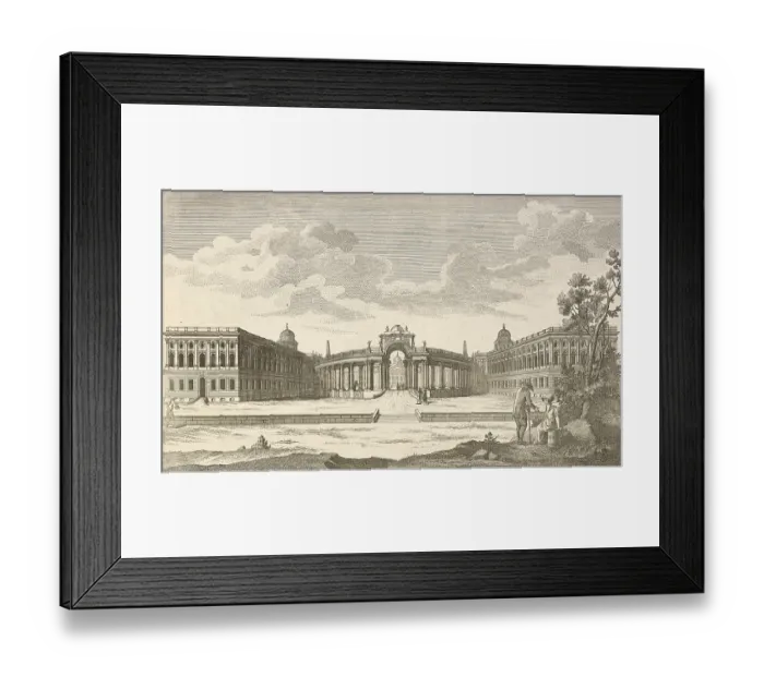 Framed Print : The round colonade in the main avenue between Sanssoucy Framed Print : The round colonade in the main avenue between Sanssoucy