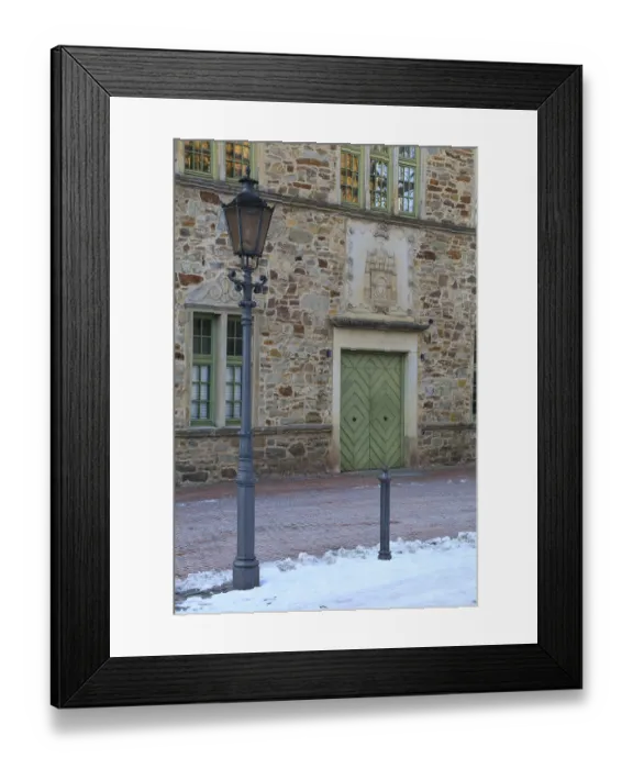Framed Print : Side facade of the town hall in Weser Renaissance style Framed Print : Side facade of the town hall in Weser Renaissance style