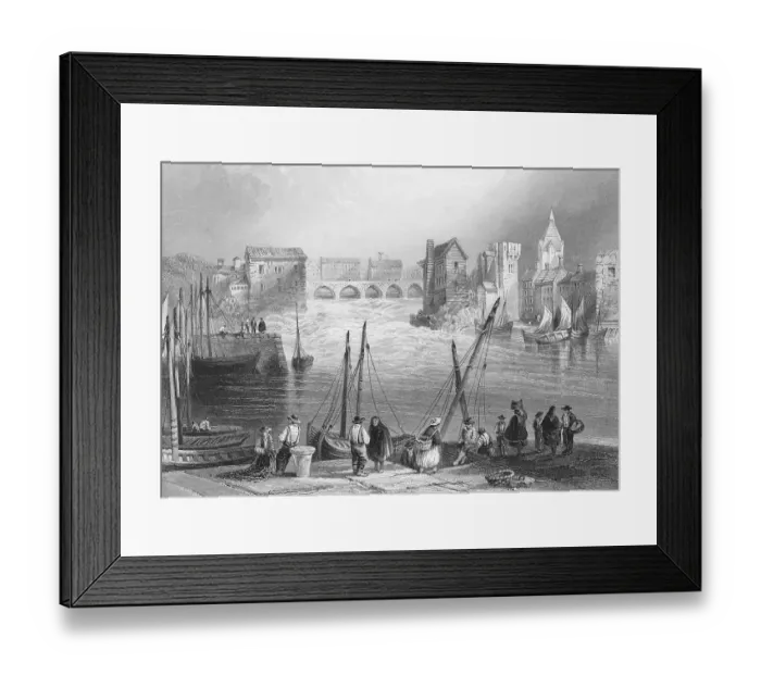 Framed Print : Claddagh Basin in Galway City, Corrib River