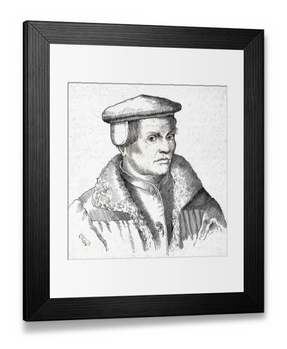Framed Print : Thomas Muntzer (geboren um 1489)