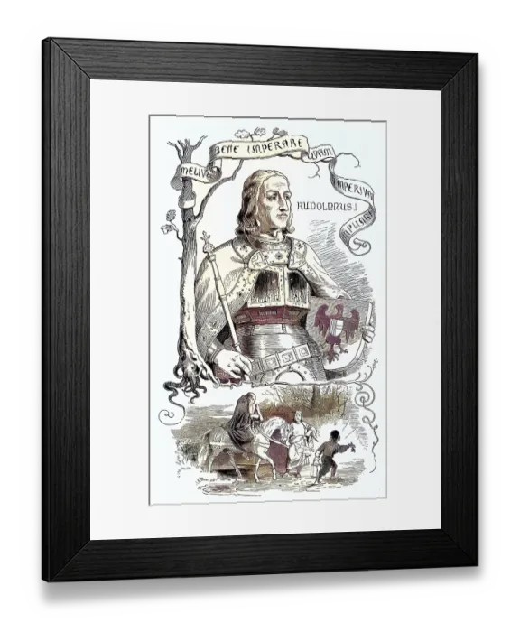 Framed Print : Rudolf of Habsburg (born 1 May 1218)