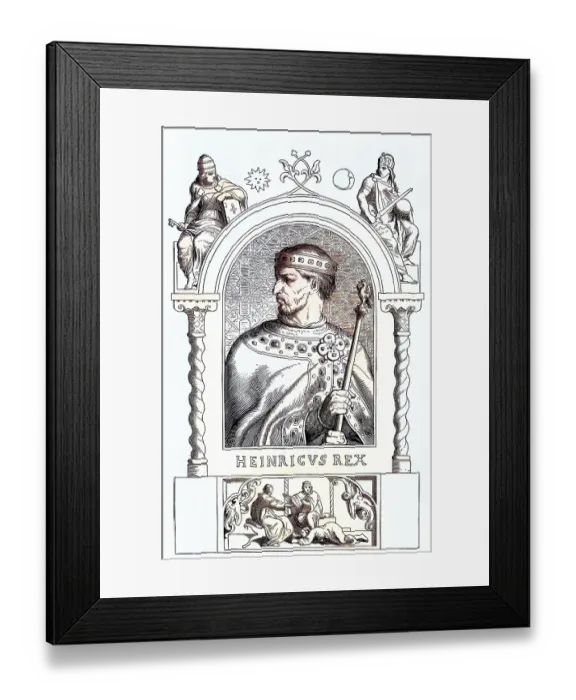 Framed Print : Henry IV (born 11 November 1050)