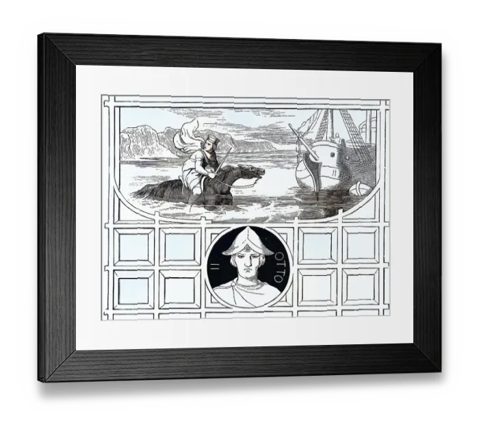 Framed Print : Otto II. (geboren 955, gestorben 7)