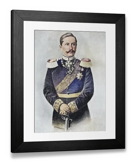 Framed Print : Wilhelm II, full name Friedrich Wilhelm Viktor Albert of Prussia (born 27 January 1859) Framed Print : Wilhelm II, full name Friedrich Wilhelm Viktor Albert of Prussia (born 27 January 1859)