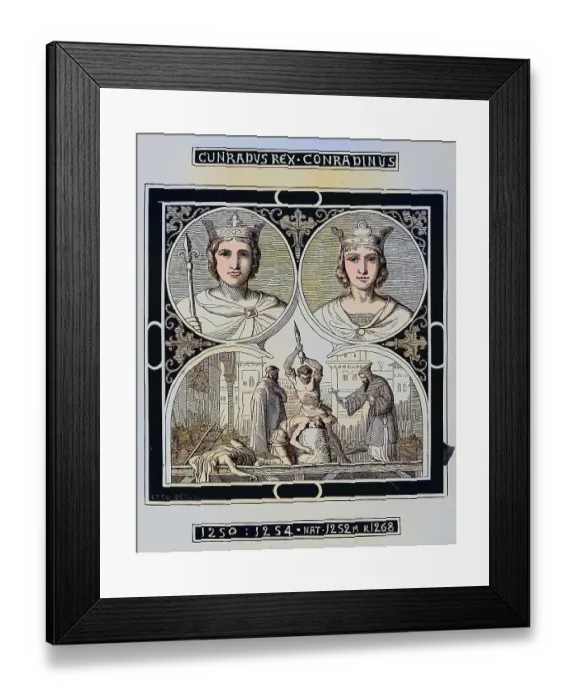 Framed Print : Conrad IV, Conrad (born 25 April 1228)