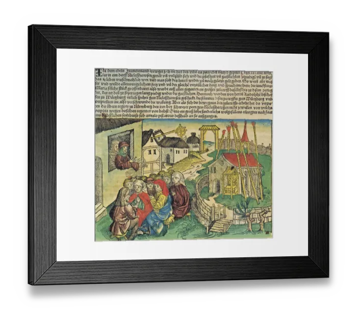 Framed Print : Hans Bohm or Hans Behem, Pauker von Niklashausen (born around 1458)