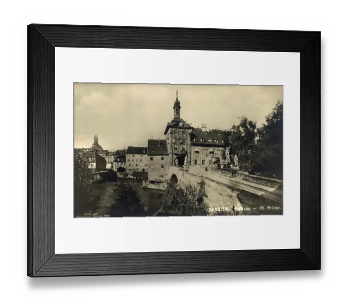 Framed Print : Historical postcard around 1900 Framed Print : Historical postcard around 1900