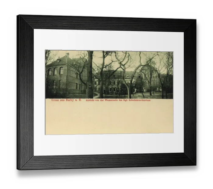 Framed Print : Historical postcard around 1900, Barby a