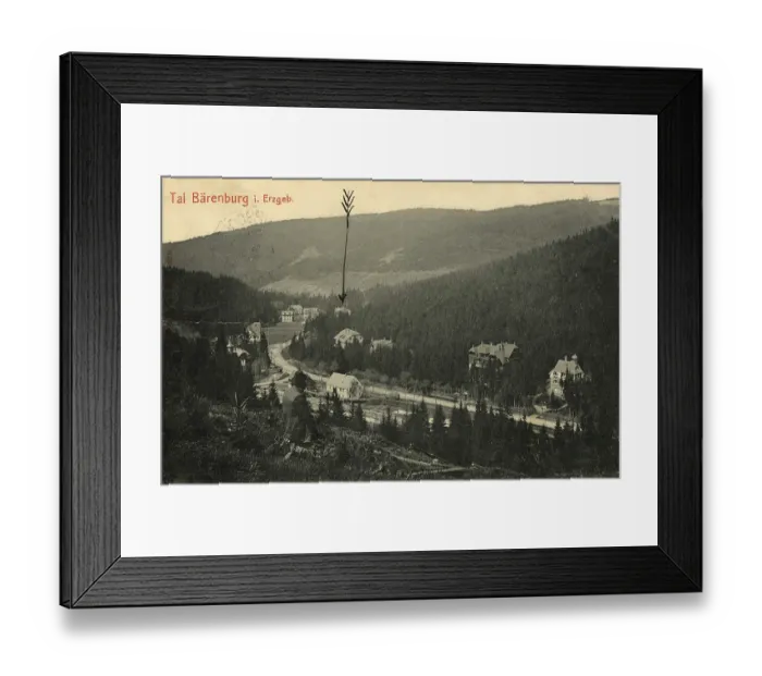 Framed Print : Historical postcard around 1900 Framed Print : Historical postcard around 1900