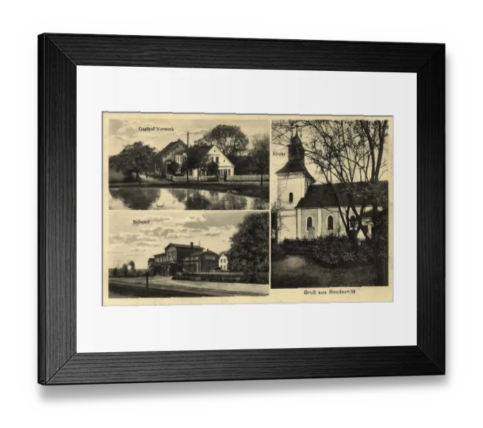 Framed Print : Historical postcard around 1900 Framed Print : Historical postcard around 1900