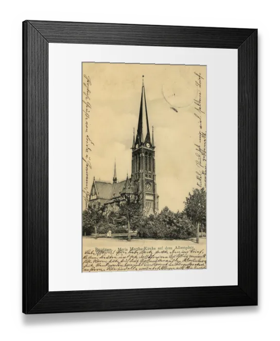 Framed Print : Historical postcard around 1900