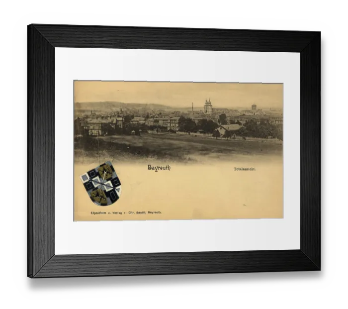 Framed Print : Historical postcard around 1910