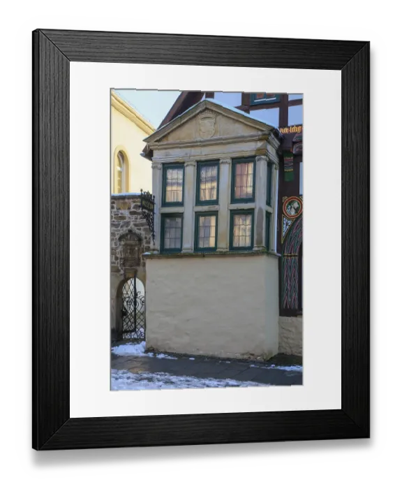 Framed Print : Half-timbered house Schaumburger Hof