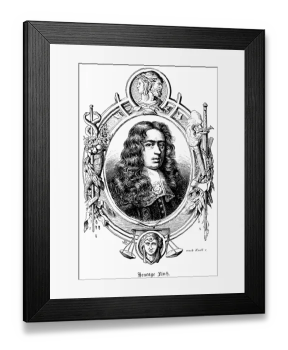 Framed Print : Heneage Finch 1st Earl of Nottingham (1620 - 1682) England Framed Print : Heneage Finch 1st Earl of Nottingham (1620 - 1682) England