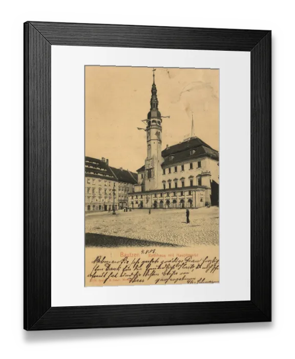 Framed Print : Historical postcard around 1900 Framed Print : Historical postcard around 1900