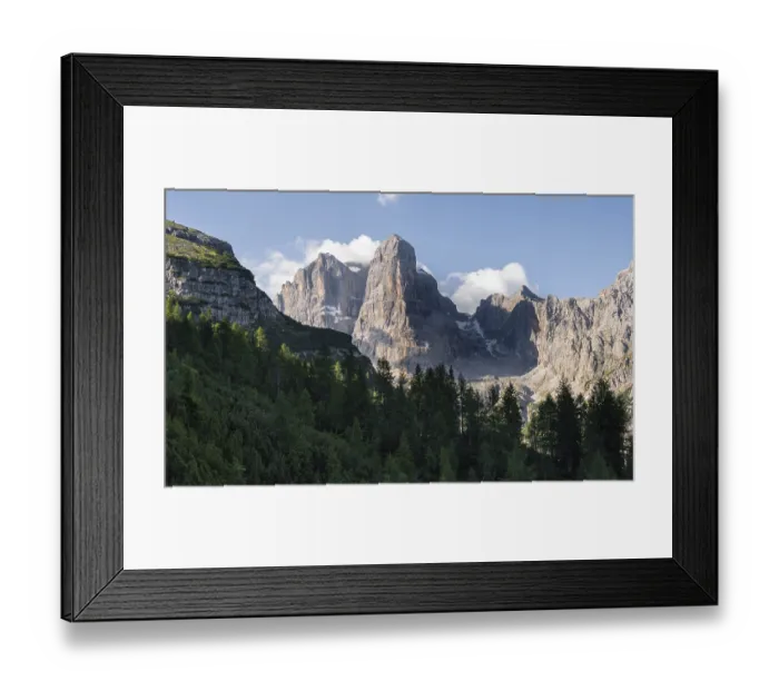 Framed Print : Crozzon di Brenta and Cima Tosa peaks Framed Print : Crozzon di Brenta and Cima Tosa peaks