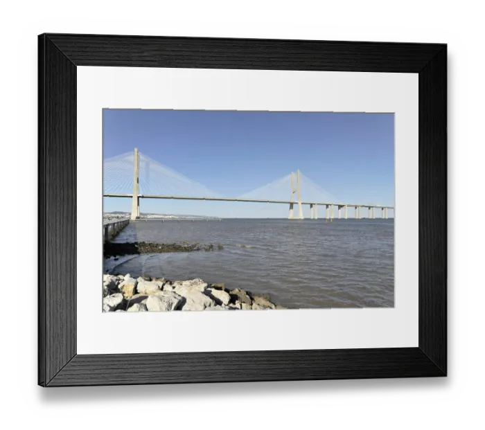 Framed Print : Vasco da Gama Bridge, Ponte Vasco da Gama Framed Print : Vasco da Gama Bridge, Ponte Vasco da Gama
