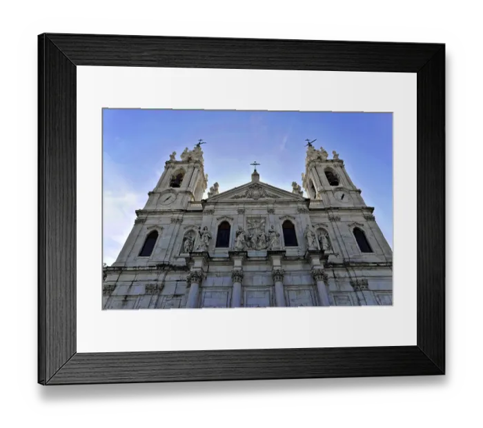 Framed Print : Basilica da Estrela consecrated in 1790