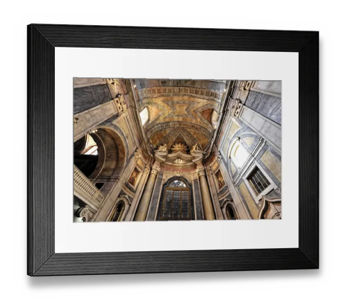 Framed Print : Basilica da Estrela consecrated in 1790