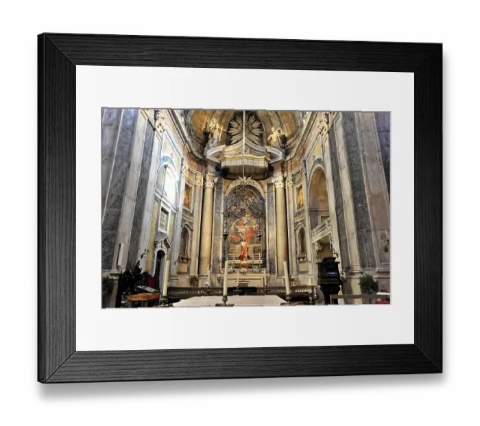 Framed Print : Basilica da Estrela consecrated in 1790
