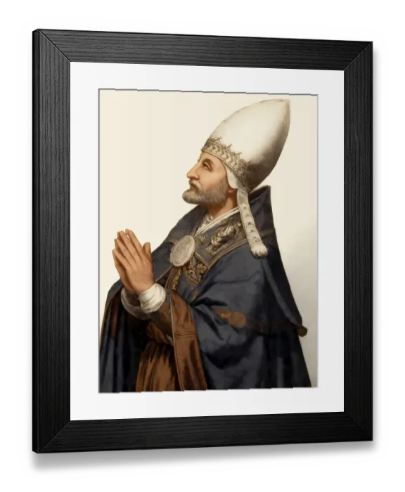 Framed Print : Pope Benedict II, bishop of Rome from 683 to 685 Framed Print : Pope Benedict II, bishop of Rome from 683 to 685