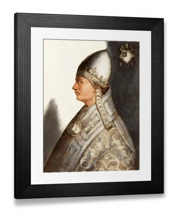 Framed Print : Pope Alexander III, Alessandro III, c Framed Print : Pope Alexander III, Alessandro III, c