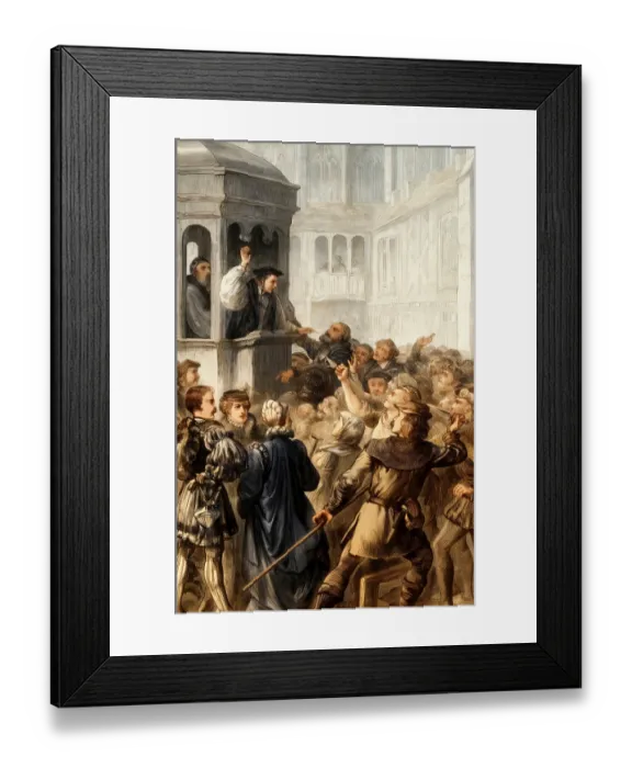 Framed Print : Gilbert Bourne, the last Roman Catholic Bishop of Bath and Wells