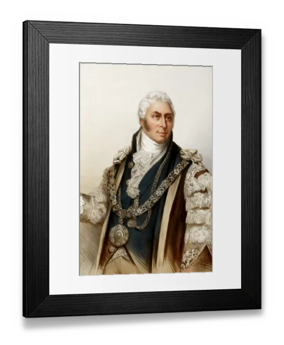 Framed Print : Sir Matthew Wood, 1st Baronet, 1768-1843