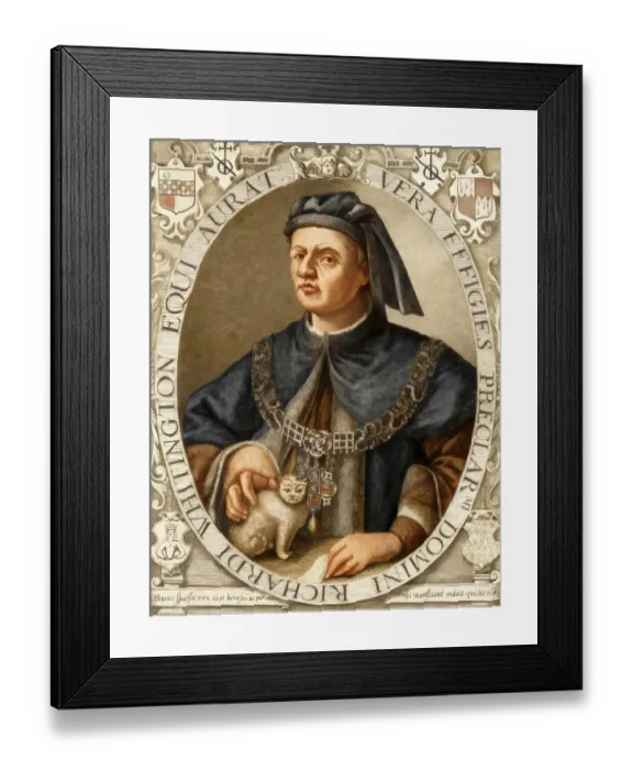 Framed Print : Richard Whittington, c. 1354-1423