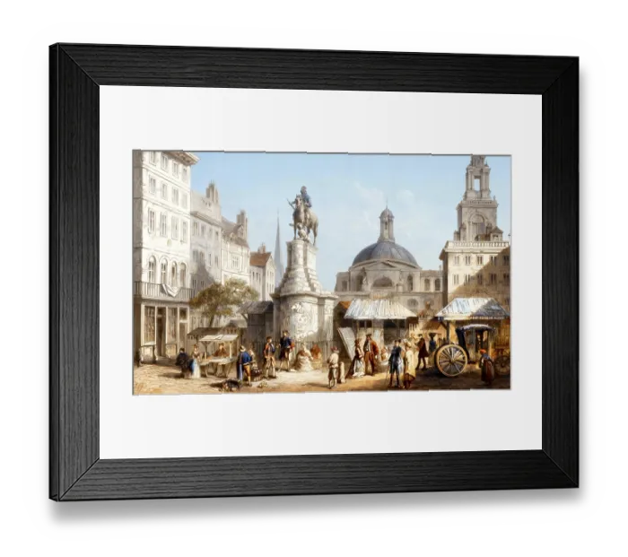 Framed Print : The STOCKS MARKET, Site of the Mansion House Framed Print : The STOCKS MARKET, Site of the Mansion House