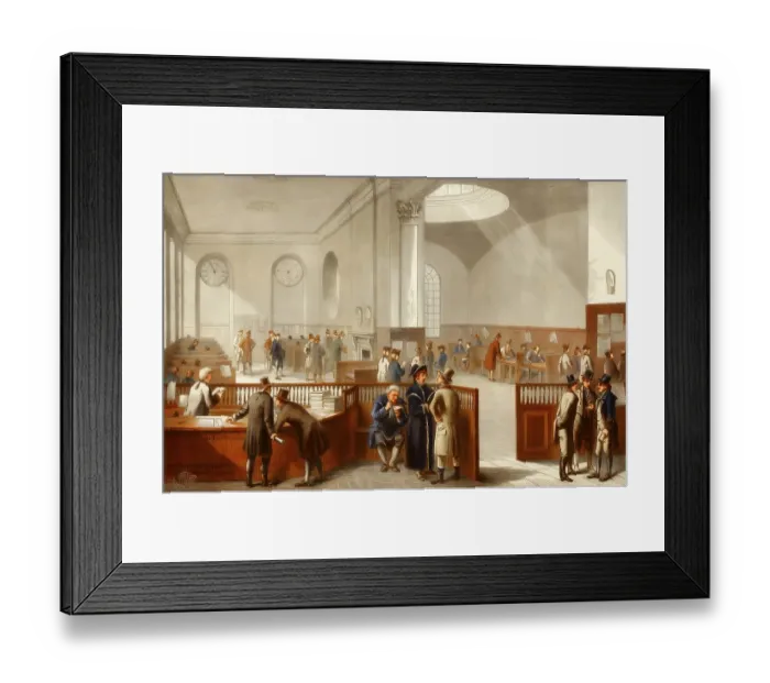 Framed Print : The Subscription Room, early 19th century Framed Print : The Subscription Room, early 19th century