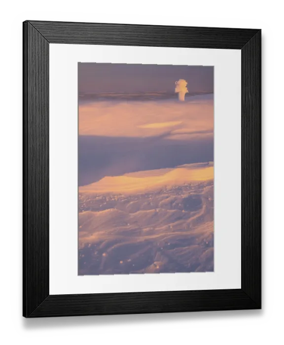Framed Print : Winter landscape in stormy weather Framed Print : Winter landscape in stormy weather