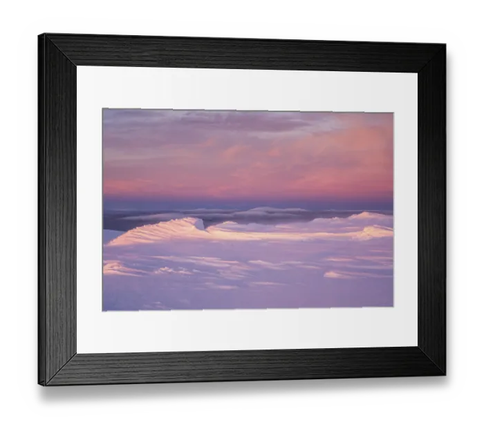 Framed Print : Winter landscape in stormy weather