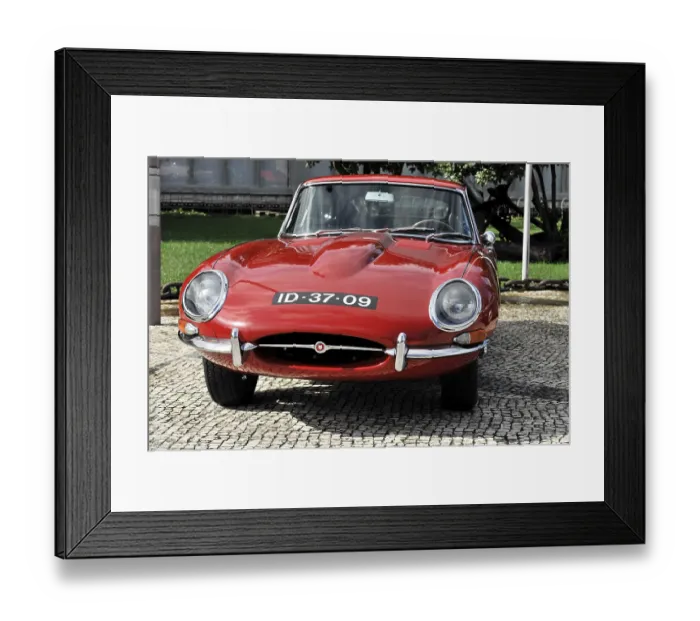 Framed Print : Jaguar E Type 4, 2 liter, classic car