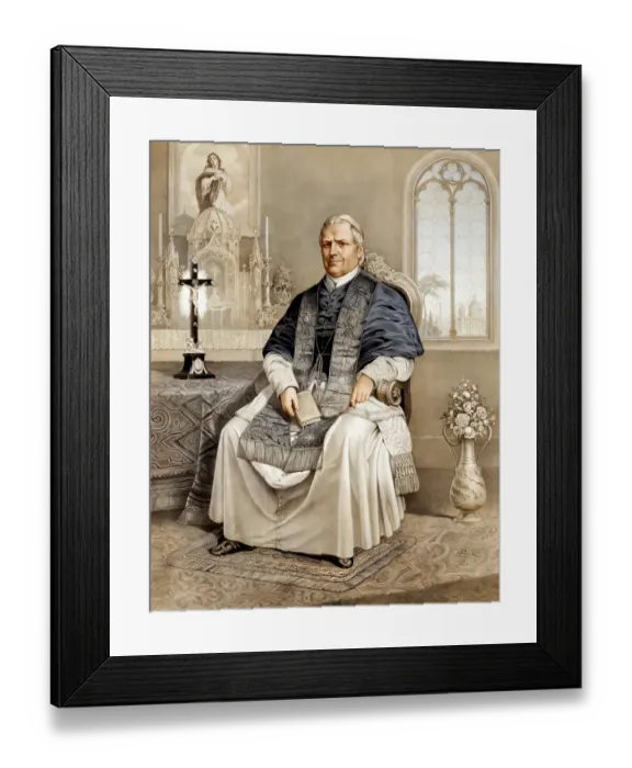 Framed Print : Pope Pius IX, 1792 - 1878, Giovanni Maria Mastai-Ferretti