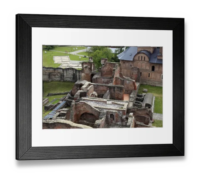 Framed Print : The royal courtyard, Curtea Domneasca