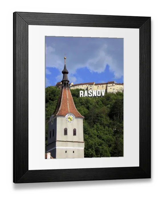 Framed Print : Town of Rasnov, German Rosenau Framed Print : Town of Rasnov, German Rosenau