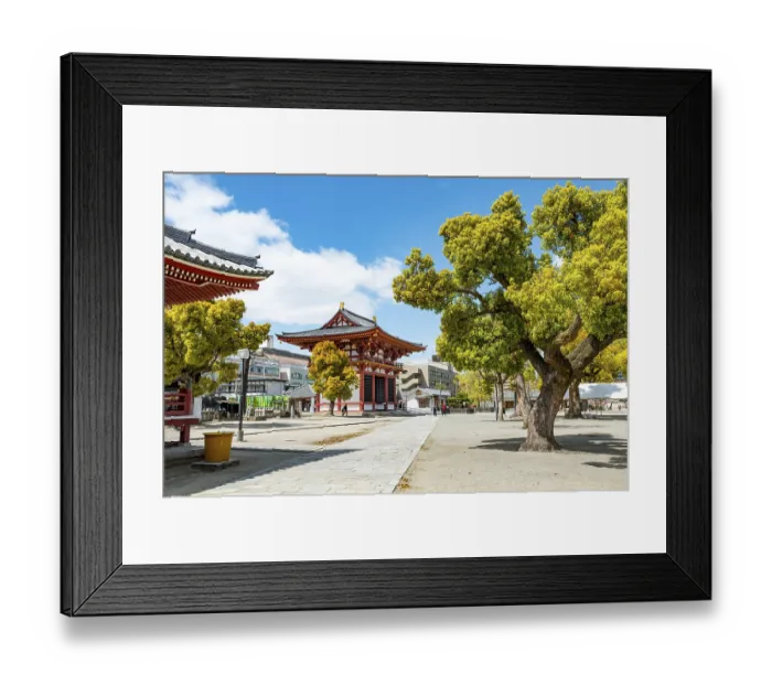 Framed Print : Saidaimon, Grand West Gate, Shitennoji Temple