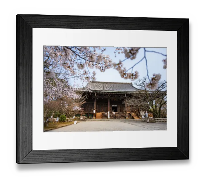 Framed Print : Shinsho Gokurakuji or Shinnyo-do temple